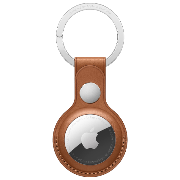 Husă pentru smart tracker Apple Key Ring Saddle Brown photo 1