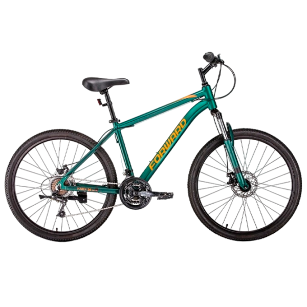 Велосипед Forward Hardi 26" 17" Алюминий/ Зелёный Желтый photo 1 Велосипед Forward Hardi 26" 17" Алюминий/ Зелёный Желтый photo 1