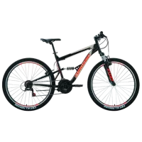 Велосипед Forward Raptor 27.5" 16" Сталь/ Черный Красный