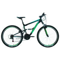 Велосипед Forward Raptor 27.5" 18" Сталь/ Черный Бирюзовый