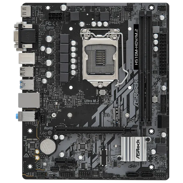 Материнская плата ASRock H510M-HDV/ M.2 mATX/ Intel H510 photo 1