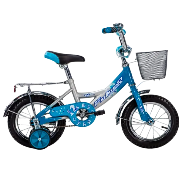 Bicicletă Fulger Bee Star 12" 10" Oțel/ Blue Silver photo 1 Bicicletă Fulger Bee Star 12" 10" Oțel/ Blue Silver photo 1