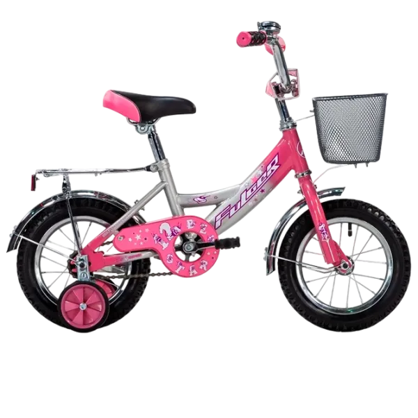 Bicicletă Fulger Bee Star 12" 10" Oțel/ Pink Silver photo 1