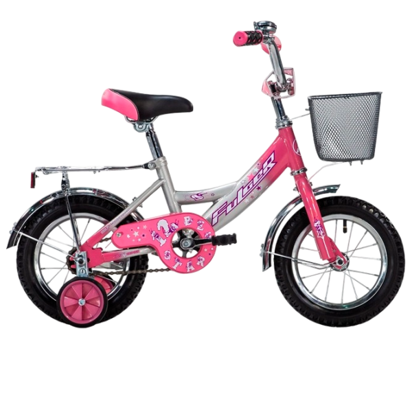 Bicicletă Fulger Bee Star 12" 10" Oțel/ Pink Silver photo 1