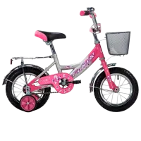 Велосипед Fulger Bee Star 12" 10" Сталь/ Розовый Серебристый