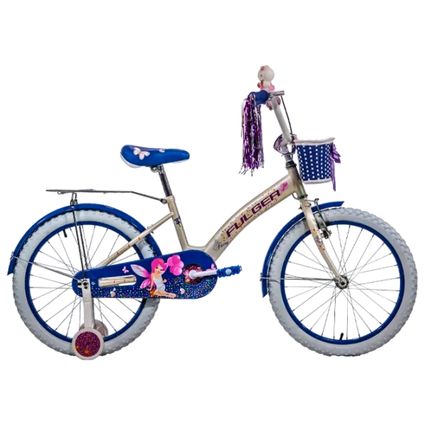 Bicicletă Fulger Fairy 16" 9.5" Oțel/ White Violet photo 1