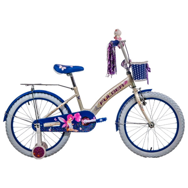 Bicicletă Fulger Fairy 16" 9.5" Oțel/ White Violet photo 1