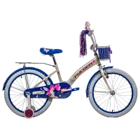 Велосипед Fulger Fairy 16" 9.5" Сталь/ Белый Фиолетовый