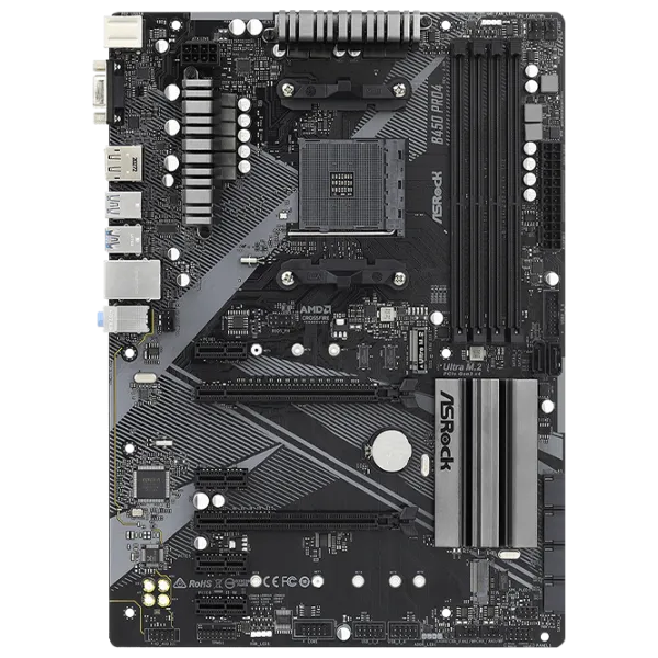Материнская плата ASRock B450 PRO4 R2.0 ATX/ AMD B450 photo 1
