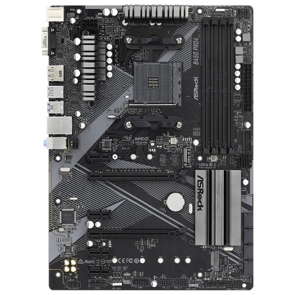 Материнская плата ASRock B450 PRO4 R2.0 ATX/ AMD B450 photo 1
