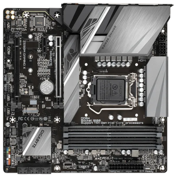 Материнская плата Gigabyte Z590M GAMING X 1.0 mATX/ Intel Z590 photo 1