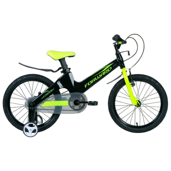 Велосипед Forward Cosmo 14" 10" Сталь/ Черный Зелёный photo 1