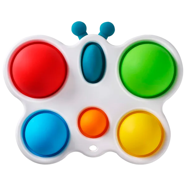 Игрушка антистресс Simple Dimple Бабочка Белый Белый photo 1 Игрушка антистресс Simple Dimple Бабочка Белый Белый photo 1
