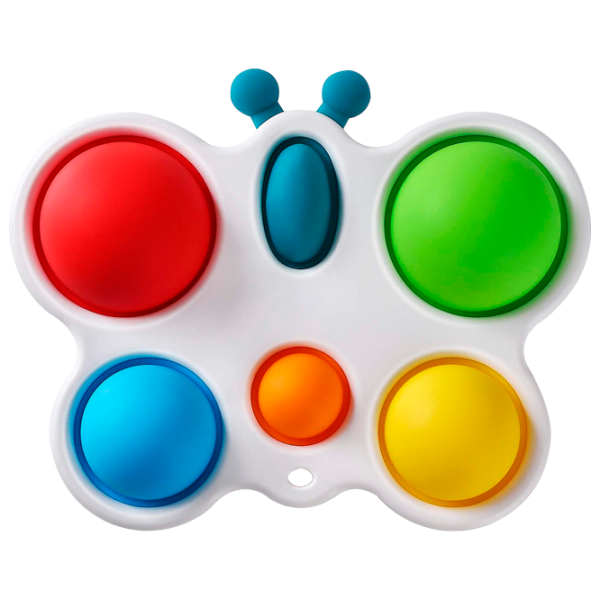 Игрушка антистресс Simple Dimple Бабочка Белый Белый photo 1 Игрушка антистресс Simple Dimple Бабочка Белый Белый photo 1