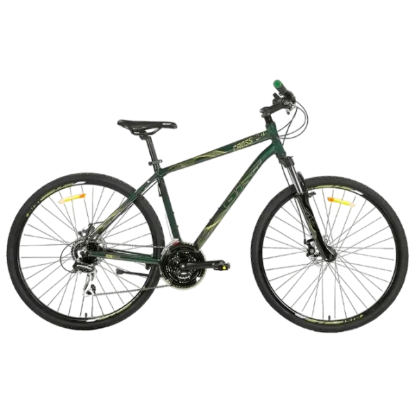 Bicicletă Aist Cross 28" 18" Aluminiu/ Green Light photo 1