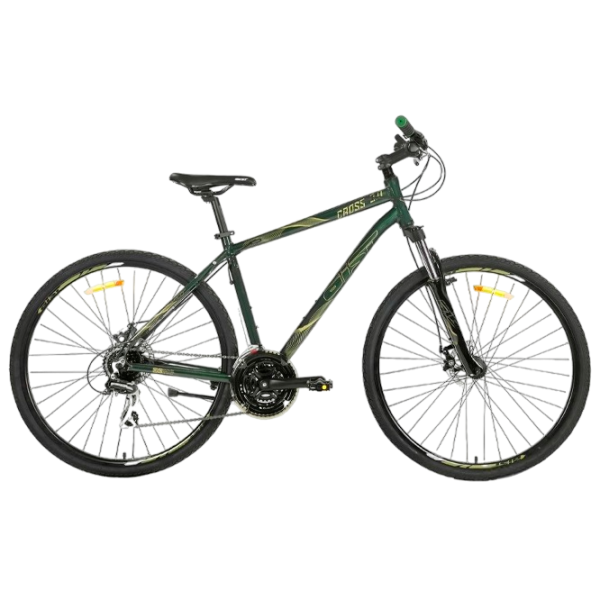 Bicicletă Aist Cross 28" 18" Aluminiu/ Green Light photo 1