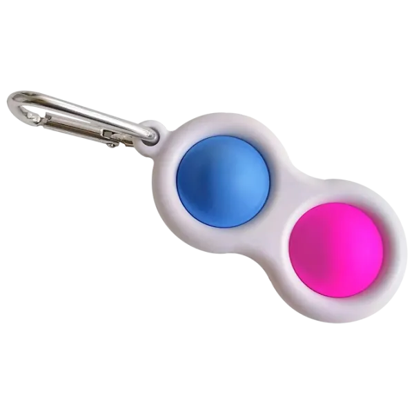 Игрушка антистресс Simple Dimple Два пузыряs Белый Белый photo 1 Игрушка антистресс Simple Dimple Два пузыряs Белый Белый photo 1