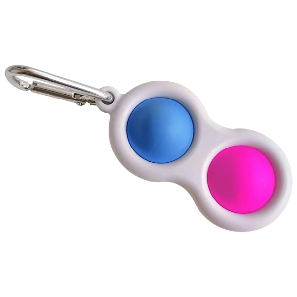 Игрушка антистресс Simple Dimple Два пузыряs Белый Белый photo 1 Игрушка антистресс Simple Dimple Два пузыряs Белый Белый photo 1