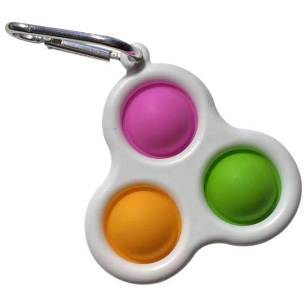 Игрушка антистресс Simple Dimple Три пузыря Белый Белый photo 1 Игрушка антистресс Simple Dimple Три пузыря Белый Белый photo 1