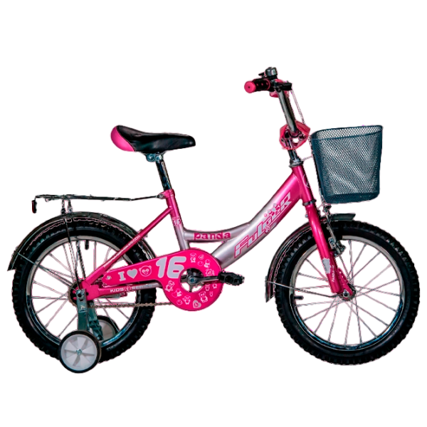 Bicicletă Fulger Panda 16" 9.5" Oțel/ Pink Silver photo 1 Bicicletă Fulger Panda 16" 9.5" Oțel/ Pink Silver photo 1