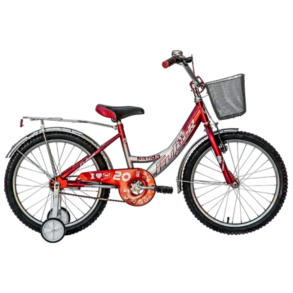 Bicicletă Fulger Panda 20" 11.6" Oțel/ Red Silver photo 1
