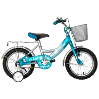 Велосипед Fulger Puppy 14" 9.1'' Сталь/ Синий Серебристый