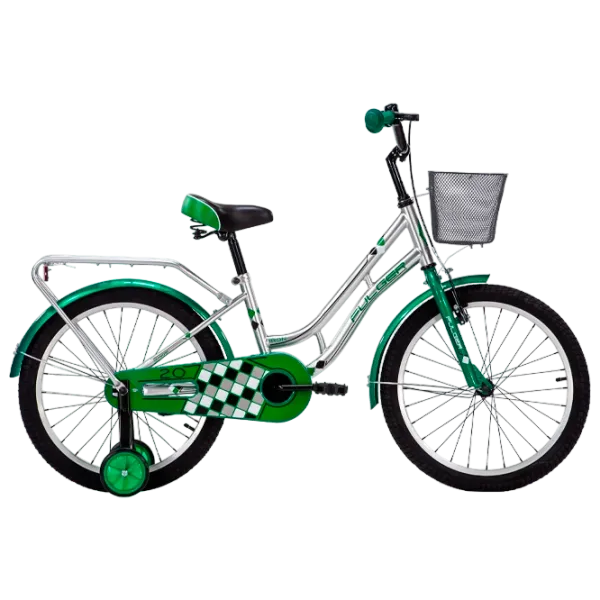 Bicicletă Fulger Iron 20" 10.5" Oțel/ Green Silver photo 1 Bicicletă Fulger Iron 20" 10.5" Oțel/ Green Silver photo 1