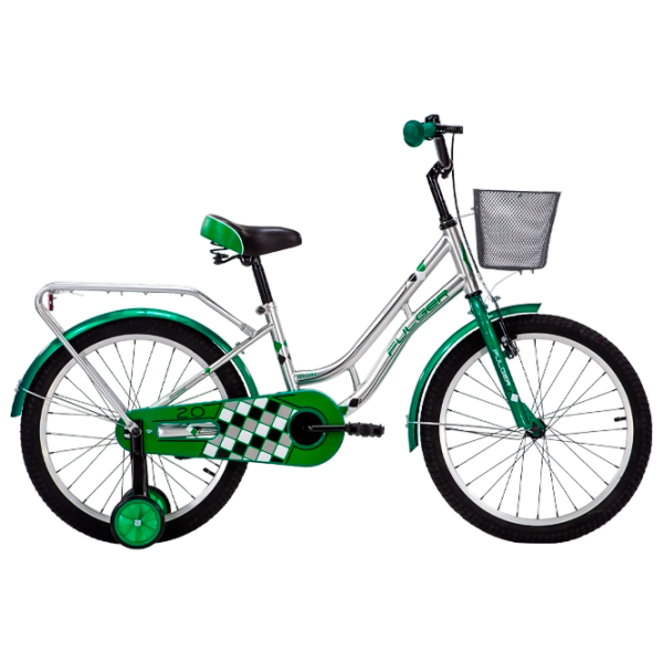 Bicicletă Fulger Iron 20" 10.5" Oțel/ Green Silver photo 1 Bicicletă Fulger Iron 20" 10.5" Oțel/ Green Silver photo 1