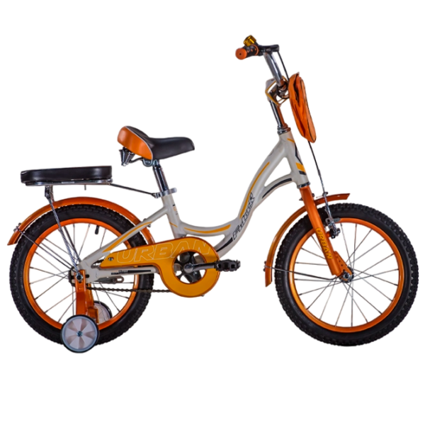 Велосипед Fulger Urban 16" Сталь/ Белый Желтый photo 1 Велосипед Fulger Urban 16" Сталь/ Белый Желтый photo 1
