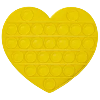 Игрушка антистресс Pop It Сердце Желтый Желтый