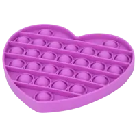 Игрушка антистресс Pop It Сердце Фиолетовый Фиолетовый