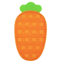 Игрушка антистресс Pop It Морков Оранжевый Оранжевый