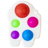 Игрушка антистресс Simple Dimple Amoung Us Белый Белый