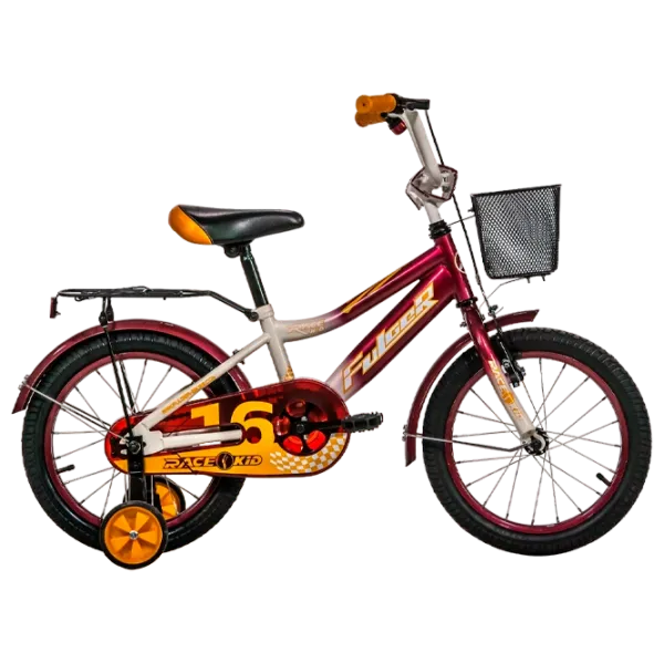 Bicicletă Fulger Rase Kid 16" Oțel/ Red Yellow photo 1