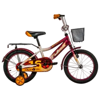 Велосипед Fulger Rase Kid 16" Сталь/ Красный Желтый