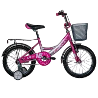 Bicicletă Fulger Rase Kid 16" Oțel/ Pink White