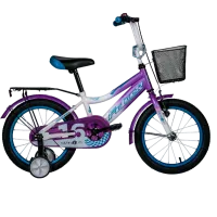 Велосипед Fulger Rase Kid 16" Сталь/ Фиолетовый Белый