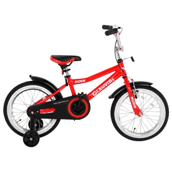 Bicicletă Glamvers Rider 16 16" Red photo 1 Bicicletă Glamvers Rider 16 16" Red photo 1