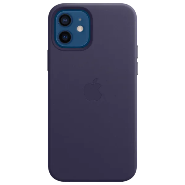 Husă pentru smartphone Apple iPhone 12/ 12 Pro Apple/ Back/ Piele/ Deep Purple photo 1 Husă pentru smartphone Apple iPhone 12/ 12 Pro Apple/ Back/ Piele/ Deep Purple photo 1