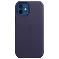 Husă pentru smartphone Apple iPhone 12/ 12 Pro Apple/ Back/ Piele/ Deep Purple