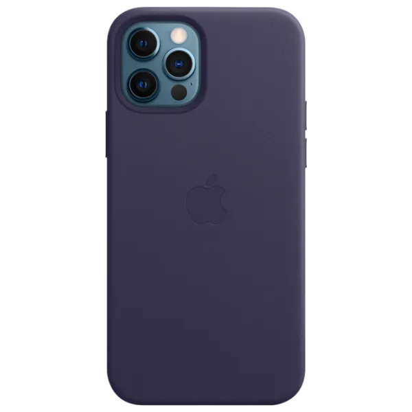 Чехол для смартфона Apple iPhone 12 Pro Max Apple/ Back/ Кожа/ Deep Пурпурный photo 1 Чехол для смартфона Apple iPhone 12 Pro Max Apple/ Back/ Кожа/ Deep Пурпурный photo 1