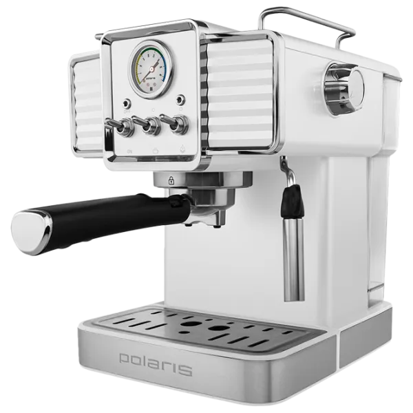 Espressor Polaris PCM1538E Рожковая / 1.5 л / Белый photo 1
