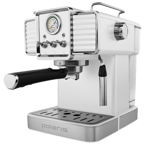Espressor Polaris PCM1538E Рожковая / 1.5 л / Белый photo 1