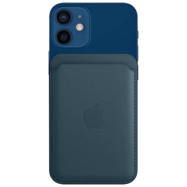 Husă Portmoneu Apple iPhone 12 - 14 All Apple/ MagSafe Back/ Piele/ Baltic Blue photo 1 Husă Portmoneu Apple iPhone 12 - 14 All Apple/ MagSafe Back/ Piele/ Baltic Blue photo 1