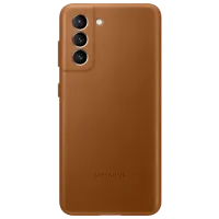 Чехол для смартфона Samsung Galaxy S21 Samsung/ Back/ Кожа/ Коричневый