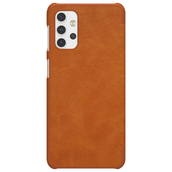 Husă pentru smartphone Samsung Galaxy A32 Nillkin/ Flip Cover/ Piele/ Brown photo 1