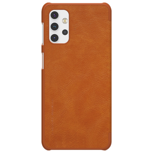 Husă pentru smartphone Samsung Galaxy A32 Nillkin/ Flip Cover/ Piele/ Brown photo 1
