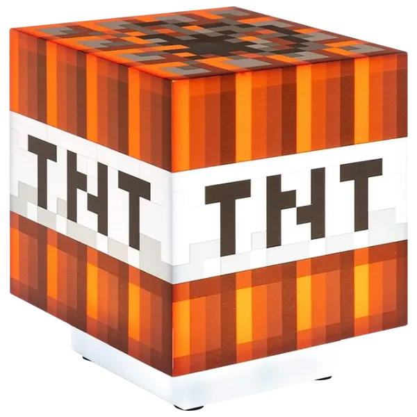 Настольная лампа фан Paladone Minecraft TNT Красный photo 1 Настольная лампа фан Paladone Minecraft TNT Красный photo 1