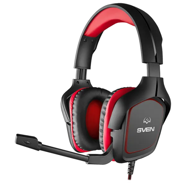Căști Sven AP-G333MV Red Black Cu fir/ Gaming photo 1