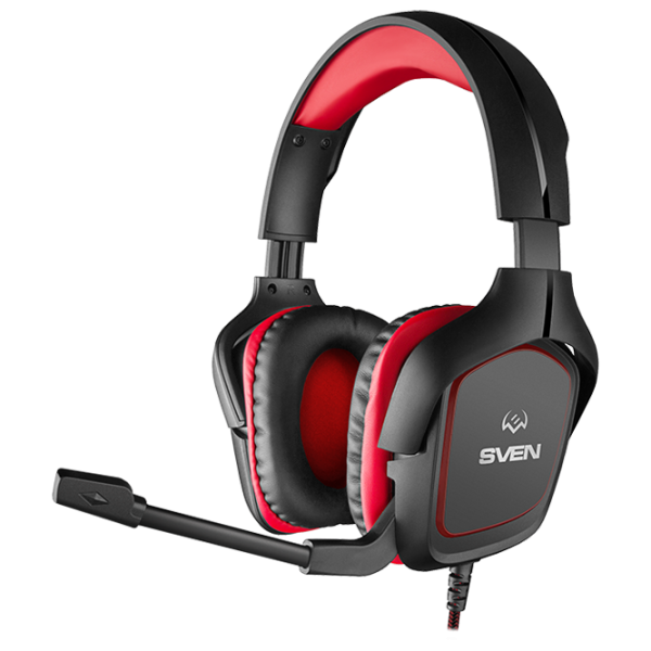 Căști Sven AP-G333MV Red Black Cu fir/ Gaming photo 1